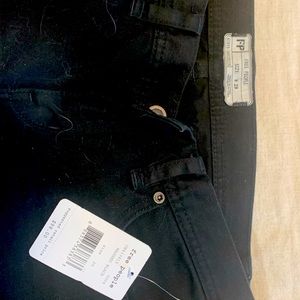 Black jeans from Free People with zipper down the legs